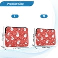 thumbnail image 4 of FORMRS 15-15.6 inch Laptop Sleeve Case Soft Carrying Quilted Computer Bag Cover, Red Snowman, 4 of 7