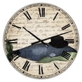 thumbnail image 1 of DesignArt Old Style Whale With Hat Large Wall Clock, 1 of 2