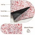 thumbnail image 6 of Round Rugs 3Ft, Halloween Round Area Rug Washable Indoor Throw Carpet, Scary Red Blood Drop Splash Monochrome Small Non Slip Circle Rug for Bedroom Living Room Home Decor Aesthetic, 6 of 8