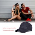 thumbnail image 3 of Qarigey Gorra de béisbol Casual Color sólido ajustable bordado cúpula reemplazo Unisex deporte pesca Golf sombrero Accesorios Sombreros Azul oscuro Qarigey AP018593-03, 3 of 6