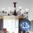 thumbnail image 4 of ZheElen Trendy Chic Miniature Chandelier Ceiling Lamp Model Layout Decor Accessories Bronze White Light 8.2x4.5cm 1Set, 4 of 6