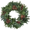 thumbnail image 2 of Fresh Hand Made Decorated Fraser Fir Christmas Wreath-30" Wide, 2 of 4