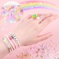 thumbnail image 3 of SUTENGDA 3mm Multi-Colored Small Glass Beads Glass Beads for DIY Threading Set Mini Beads for Bracelets Making 120000 Pcs Bulk Seed Beads with Golden Accessories for Girls Women, 3 of 7