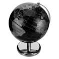 thumbnail image 3 of Vintage European Style Rotating Desktop Globe with Black Silver Meridian Stand – Elegant Educational Ornament for Office, Study & Adults, 3 of 5