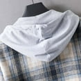 thumbnail image 7 of Button-Down Shackets Shirts for Men with Pockets and Hoodie Long Sleeve Jackets Mens Casual Plaid Printed Going-Out Work Outerwear Shirt, 7 of 7