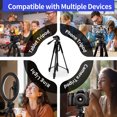 thumbnail image 5 of 63" Tripod Stand, Camera Tripod with Travel Bag, Extendable Cell Phone Tripod Stand with Wireless Remote and Phone Holder, Compatible with Cameras, Phone & Tablet, Sport Camera, 5 of 8