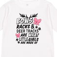 thumbnail image 4 of Inktastic Hunting Season Bows Racks & Deer Tracks Girls Long Sleeve Toddler T-Shirt, 4 of 5