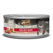Angle View: Merrick Backcountry Beef Pate Wet Cat Food, 5.5 oz., Case of 24
