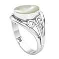 thumbnail image 2 of 925 Sterling Silver Women Jewelry Natural Mother Of Pearl Ring, 2 of 9