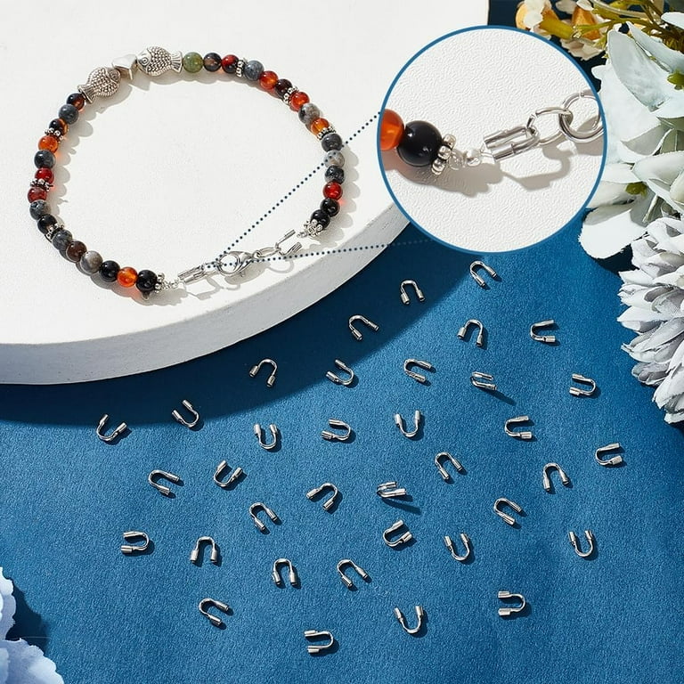 200pcs 304 Stainless Steel Wire Guardian Protectors U Shape Wire