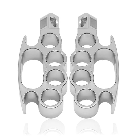 Anxingo Aluminum Mini Bikes Foot Pegs, Replacement for Dirt Bikes, and Motorcycles Parts Accessories-Silver