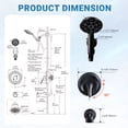 thumbnail image 6 of Wowow Single Handle 7-Spray Patterns Shower Faucet 1.8 GPM with Handheld Showerhead Corrosion Resistant in Oil Rubbed Bronze, 6 of 7