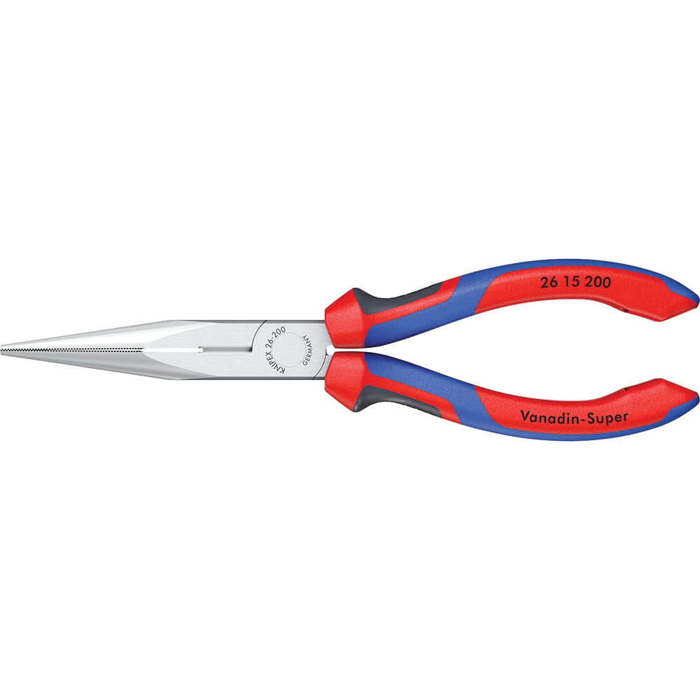 KNIPEX SNIPE NOSE PLIERS 8" W/ SIDE CUT