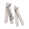 thumbnail image 4 of FUTUREORYY 1 Set Metal Hinge Silver Square Shape Easy to Install Durable Detachable 4.3x2x0.6in For Doors, 4 of 8