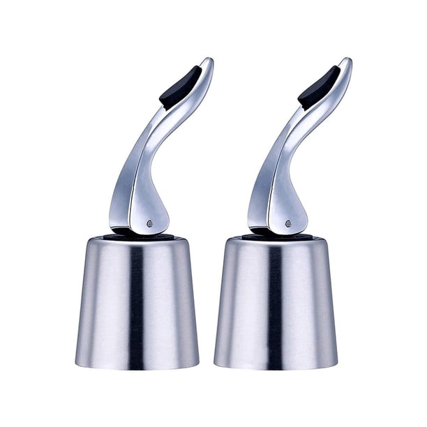 Vino Con Cabeza De Cisne, Tapón De Botella De Vino De Acero Inoxidable, Sellador De Botellas Para Marido, Novio, Colega Vogacara HA041725-03
