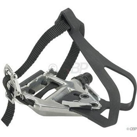 Wellgo LU-961 Road Pedals Silver with Clips &