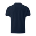 thumbnail image 4 of Camisa de manga corta transpirable para hombre, verano, ocio, cultura, azul marino/2XL, 4 of 4