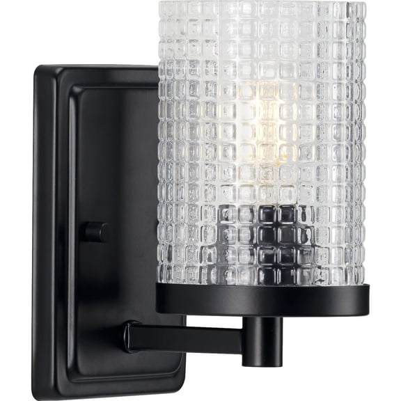 Progress Lighting P300268 Fawcett 8" Tall Bathroom Sconce - Black