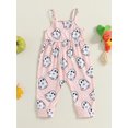 thumbnail image 2 of FEORJGP Little Girls Halloween Rompers Clothes 6M 12M 18M 2T 3T Toddler Baby Sleeveless Jumpsuits Ghost/Pumpkin Print Bodysuits Spaghetti Strap Overal Infant Girl Fashion Cute Casual Clothes, 2 of 6