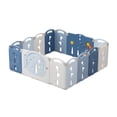 thumbnail image 6 of 14-Panel Lightweight Plastic Playpen, Activity Fence, Versatile for Indoor and Outdoor Play, Blue, 6 of 6