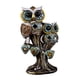 thumbnail image 5 of Figura de búho, adorno de resina, colección de animales, artesanía, esculturas de búho para la entrada Blanco, 5 of 9