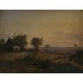 thumbnail image 3 of Frederik Rohde 14x12 Black Modern Framed Museum Art Print Titled - View of the District Near Segeberg, Germany (1839), 3 of 5