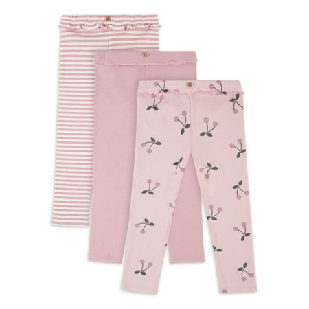 

Modern Moments by Gerber Baby & Toddler Girls Ribbed Leggings 3-Pack (12M - 5T)