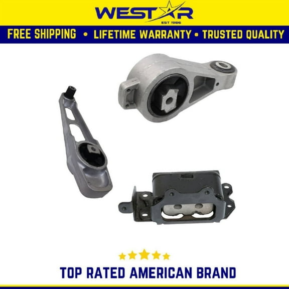 2003-2007 Chrysler PT Cruiser 2.4L Engine Motor Mount Set with Auto Trans Mount Replaces 2949 2948 3026