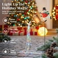 thumbnail image 4 of Christmas Solar Kettle Lights, 2026 New Solar Watering Can with Santa Design with LED Light,Waterproof Outdoor Decorative Solars Light for Garden,Patio,Lawn and Christmas Yard Décor (Snowmen), 4 of 16
