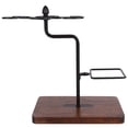 thumbnail image 1 of Glass Drying Rack, Stable Structure Wine Glass Holder, Iron And Wood Materials Easy To Clean Wine Glass Organizer, For Homes Restaurants Hotels Bars Black, 1 of 8