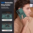 thumbnail image 6 of for Samsung Galaxy S24 FE Case with Camera Lens Cover,10 FT Military Grade Drop Protection, Magnetic Ring Holder Kickstand Protective Phone Case for Galaxy S24 FE Case, Pine Green, 6 of 12