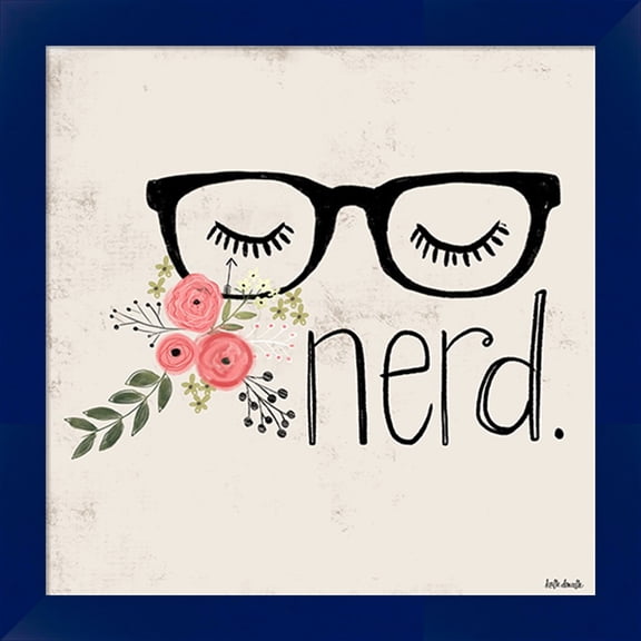 Great Art Now Nerd by Katie Doucette, Framed Wall Art, 14W x 14H