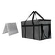 thumbnail image 1 of Bolsa de comida aislada con base y asa portátil para supermercado gris, 1 of 9