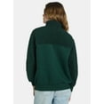 thumbnail image 3 of Time and Tru Women's Quilted Fleece Pullover, Sizes S-XXXL, 3 of 5