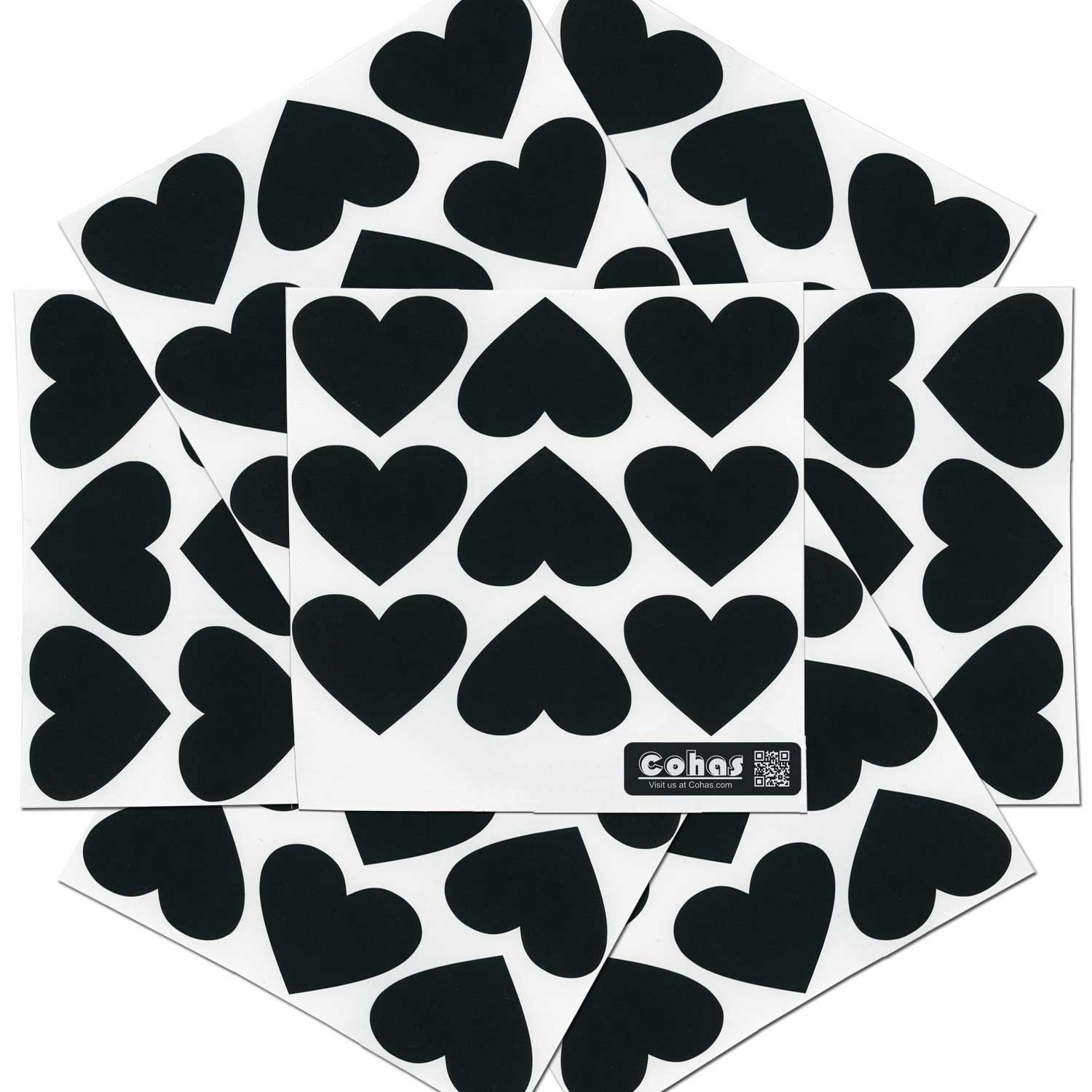 Heart shaped chalkboard labels