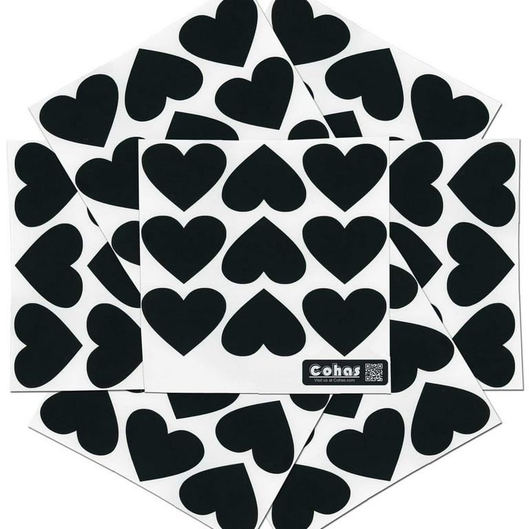 Cohas Heart Shape Chalkboard Labels, Fine Tip White Marker, 27 Labels