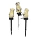thumbnail image 2 of Solar Resin Crafts Bear Lawn Lamp Warm White Light Color IP55 Black/White Bear, 2 of 5
