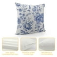 thumbnail image 4 of PIKWEEK Chinoiserie Pillow Covers Outdoor Blue and White Porcelain Floral Decoration Cushion Cover Vintage Pillow Case for Bed Living Room Couch Home Decor, 4 of 5