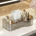thumbnail image 3 of Cosmetic Storage Boxes Large Capacity Elegant Desktop Organizer Transparent Countertops Storage for Vanity Bathroom Living Room, 3 of 9