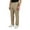 Khaki, variant on WTOBBY Men's Waterproof Ripstop Fleece-Lined Work Pants with Multi-Pockets for Outdoor Tactical Hiking Camping Fishing Durable Zippered Men's Trousers,Khaki L