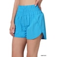 thumbnail image 1 of TheLovely Women's Casual Windbreaker Smocked Waistband Running Active Gym Shorts w/Built-In Inner Brief, 1 of 5