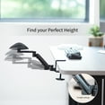 thumbnail image 3 of VIVO Black Universal Clamp-on Adjustable Ergonomic Arm and Wrist Rest Pad, 3 of 8