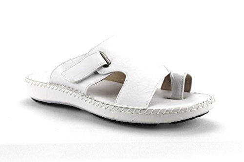 men's white dress sandals