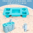 thumbnail image 5 of Top Cup Holder Tray for Bogg Bag X-Large, Waterproof Drink & Phone Holder Fit for Stanley Cup, Organizer Accessories for Bogg Bag (Blue), 5 of 8