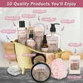 thumbnail image 2 of Aqua Elegante Bath Gift Basket For Women - Luxury Body Care Set With Rose Oil & Orchid, 2 of 10