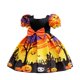 thumbnail image 4 of De Vestido de Halloween para niñas, vestido estampado, disfraz de bruja para juego de rol, disfraz de mascarada, 4 of 7