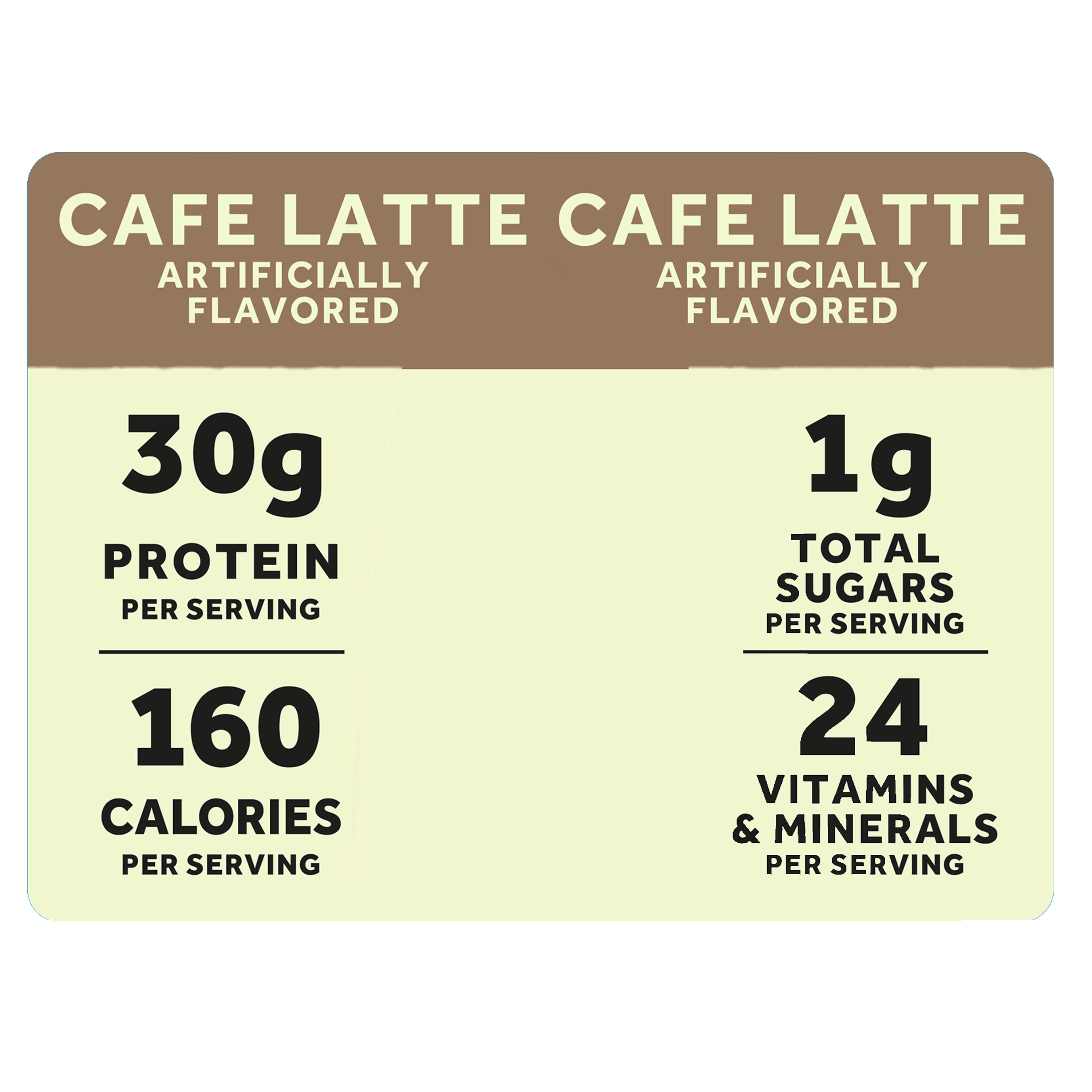 Equate Protein Shake, Cafe Latte, 11 fl oz, 4 Count