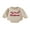 Beige, variant on Miaouyo Infant Baby Boy Girl Christmas Rompers 0 3 6 12 18 Months Letters Embroidery Crew Neck Long Sleeve Jumpsuit