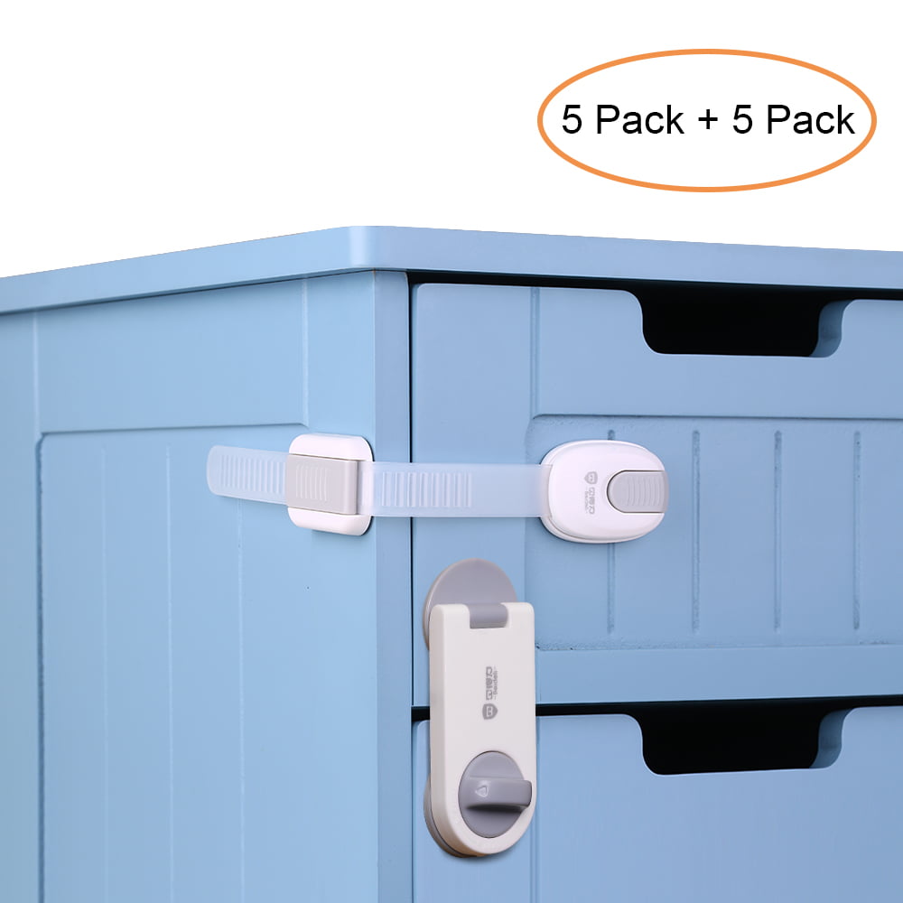 Beideli Child Safety Cabinet Locks Kit 10 Pack Baby Proofing