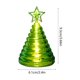 thumbnail image 3 of LED Christmas Tree Candle Ornament with Timer, Flameless Electronic Candle Light for Holiday Decor, Home Tabletop Fireplace Mantel Party Wedding Festival Celebration Decoration, Warm White Lights, 3 of 6